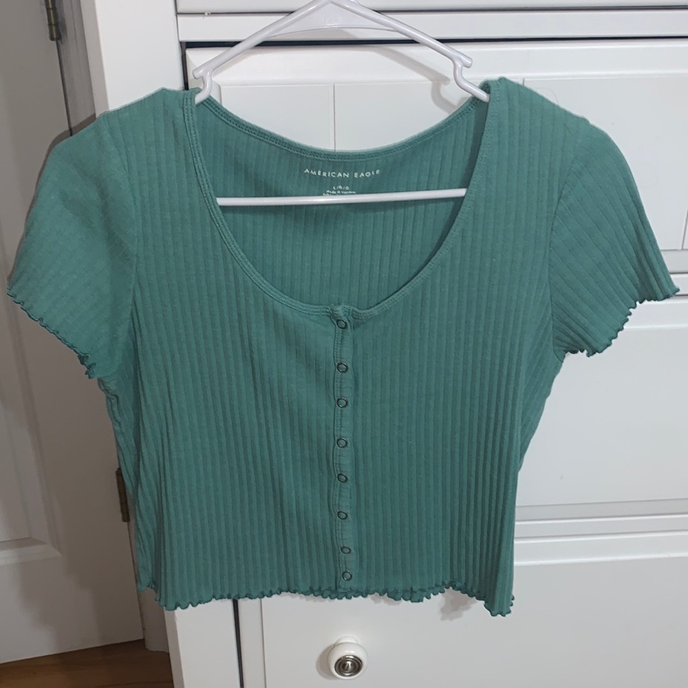 Cropped American eagle baby tee